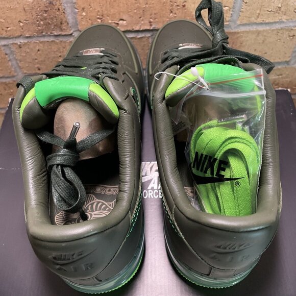 Nike Air Force 1 Supreme Max Air '07 Sample Dark Army SZ 10.5 316666-333 NWB - Picture 7 of 16